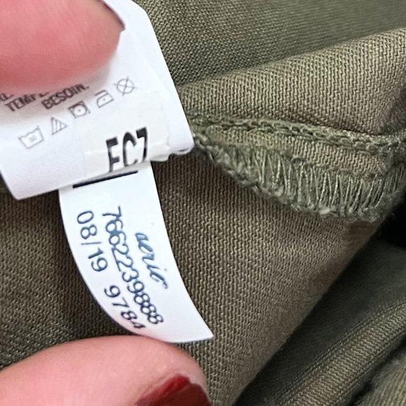 NWT Aerie Softest Utility Long Sleeve Twill Jumpsuit in Olive Green - Picture 5 of 6